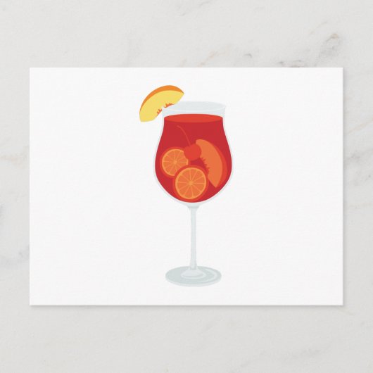 Sangria Drink Briefkaart (Voorkant)