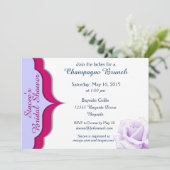 Sangria en Lavendar Vrijgezellenfeest Invites Kaart (Staand voorkant)