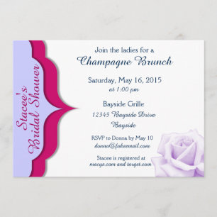 Sangria en Lavendar Vrijgezellenfeest Invites Kaart