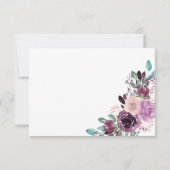 Sangria en Mauve Rozen Foto Bewaar de Datum | Save The Date (Achterkant)