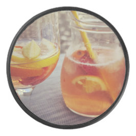 Sangria en Zonneschijn Hockey Puck