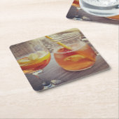 Sangria en Zonneschijn Kartonnen Onderzetters (Schuin)