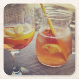 Sangria en Zonneschijn Kartonnen Onderzetters
