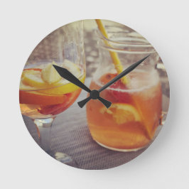 Sangria en Zonneschijn Ronde Klok