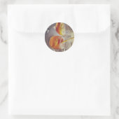 Sangria en Zonneschijn Ronde Sticker (Tas)