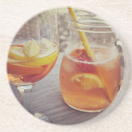 Sangria en Zonneschijn Zandsteen Onderzetter