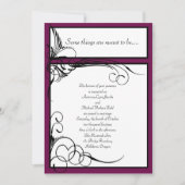 Sangria Floral Wedding Invitations Kaart (Voorkant)