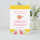 Sangria Garden Party-uitnodigingen Kaart (Staand voorkant)