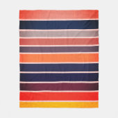 Sangria gestreept fleece deken (Voorkant)