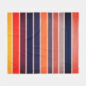 Sangria gestreept fleece deken (Voorkant (Horizontaal))
