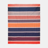 Sangria gestreept fleece deken (Voorkant)