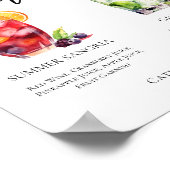 Sangria Gin & Tonic Signature Cocktails Menu Poster (Hoek)