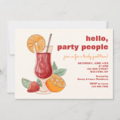 Sangria Glass Party Kaart (Voorkant)