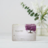 Sangria Heart Leaf Tree Table Plaatskaartje (Staand voorkant)