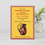 Sangria Invitation Kaart (Staand voorkant)