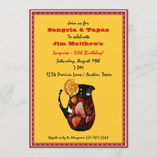Sangria Invitation Kaart