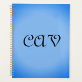 Sangria korenbloem blauw planner (Voorkant)