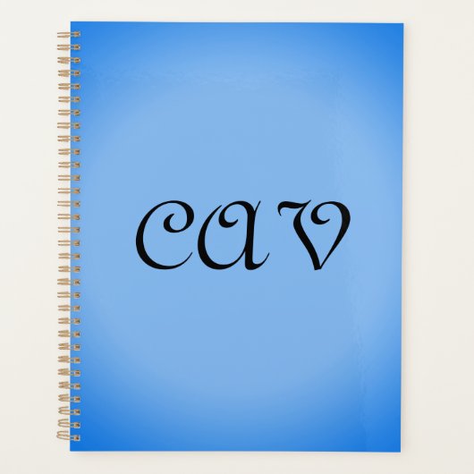 Sangria korenbloem blauw planner (Voorkant)