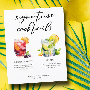 Sangria Mojito Signature Cocktails Aangepast menu