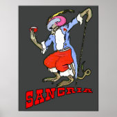 Sangria Monkey  Style, voeg tekst toe Poster (Voorkant)