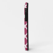 Sangria Moroccan Tile met  monogram Case-Mate iPhone Case (Achterkant/links)