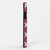 Sangria Moroccan Tile met  monogram Case-Mate iPhone Case (Achterkant/rechts)