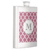 Sangria Moroccan Tile met monogram Heupfles (Rechts)