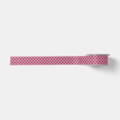Sangria Moroccan Tile Trellis Pattern Satijnen Lint (Voorkant)