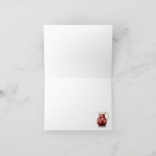 Sangria & Olijven Bedankkaart (Binnen)