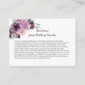 Sangria Paars Mauve Bloemige Richtingen | Informatiekaartje (Voorkant)