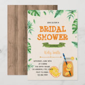 Sangria party thema uitnodiging (Voorkant / Achterkant)