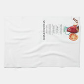 Sangria Recipe Tea Towel Theedoek (Horizontaal)