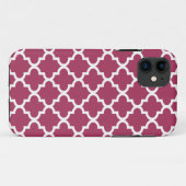 Sangria Red Moroccan Tegel Trellis Pattern Case-Mate iPhone Case (Achterkant (horizontaal))