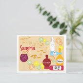 Sangria Red Wine Cocktail Briefkaart (Staand voorkant)
