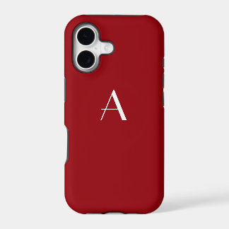 Sangria Rode Monogram iPhone 5 Hoesje