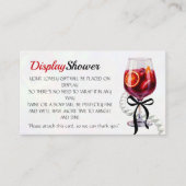 Sangria & Sass Bruids Display Douche Informatiekaartje (Voorkant)