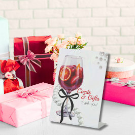 Sangria & Sass Kaarten & Geschenken Reclamebord Met Voetstuk