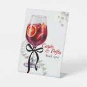 Sangria & Sass Kaarten & Geschenken Reclamebord Met Voetstuk (Voorkant)