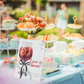 Sangria & Sass "Love is Sweet" voetstuk teken Reclamebord Met Voetstuk