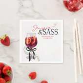Sangria & Sass, Parels, Bogen Servet (Insitu)