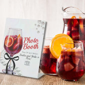 Sangria & Sass Photo Booth Reclamebord Met Voetstuk