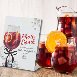 Sangria & Sass Photo Booth Reclamebord Met Voetstuk