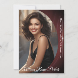 Sangria Shine Autograph Kaart voor Pageants