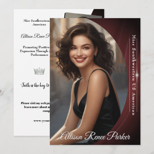 Sangria Shine Autograph Kaart voor Pageants