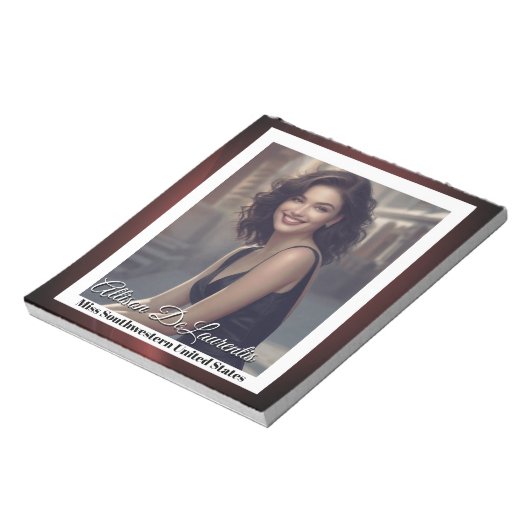 Sangria Shine Pageant Autograph Pad Notitieblok (Linkerzijde)