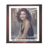 Sangria Shine Pageant Autograph Pad Notitieblok (Voorkant)