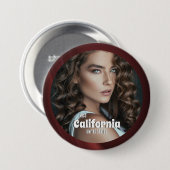 Sangria Shine Pageant Button (Voorkant /achterkant)