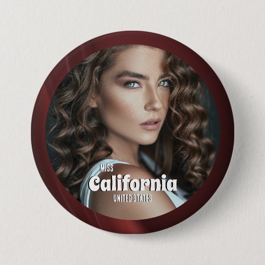 Sangria Shine Pageant Button (Voorkant)