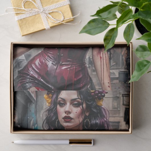 Sangria Siren Decoupage papier (Geschenk)