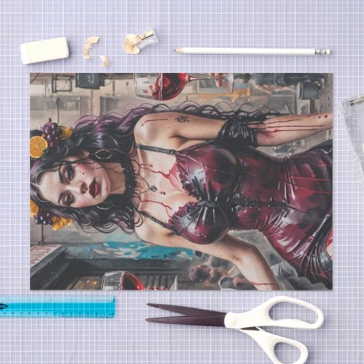 Sangria Siren Decoupage papier (Craft)